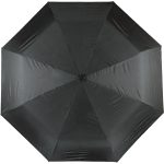 Black automatic open umbrella for rain protection.
