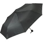 Black compact umbrella for men and women, portable and windproof.