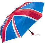 Union Jack compact umbrella with UK flag design.