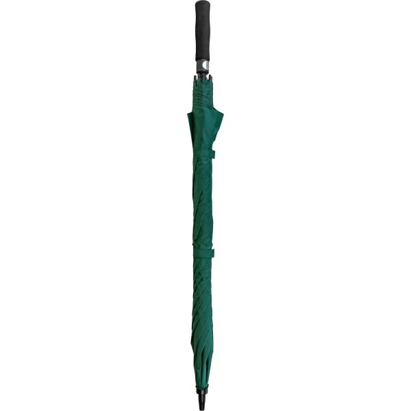 Green FibreAuto golf umbrella with wind-resistant design and automatic opening.