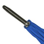 Fibrelight golf umbrella with wind-resistant design and blue canopy.