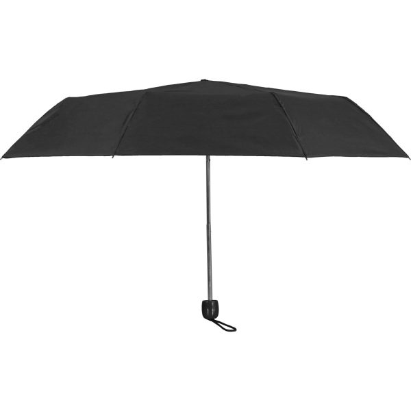 Black compact umbrella for men and women, portable and lightweight.
