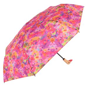 Pink Floral Duck Head Umbrella (32601)