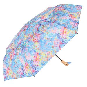 Blue Floral Duck Head Umbrella (32601)