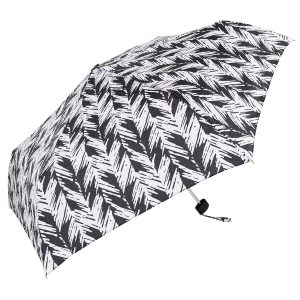 Monochrome Palm Leaf Print Super Light Umbrella (32118)