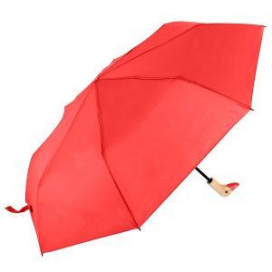 Bright Red Duck Handle Umbrella (32116)