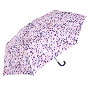 Pink Leopard Print Crook Umbrella (32114)
