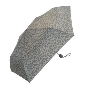 Grey Leopard Animal Print Umbrella (32112)