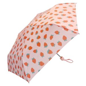 Strawberry Print Mini Compact Umbrella (32111)