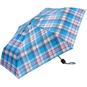 Fashion Purple Tartan Print Umbrella (32108)