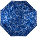 Blue floral pattern umbrella for rain protection from X-brella UK.