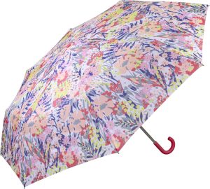 Multi Floral Crook Umbrella (32106)