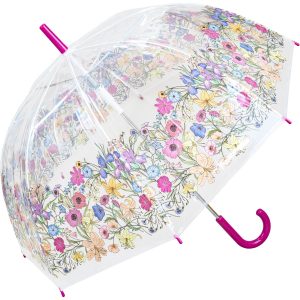 Multi Colour Floral Print Dome Umbrella (18045)