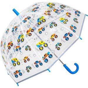 Childrens Monster Truck Clear Dome Umbrella (18044)