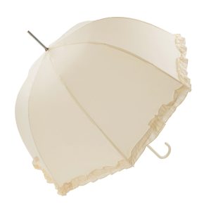 Frilled Ivory Wedding Umbrella (12016/IVO)