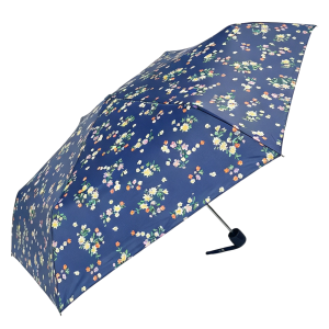 Navy Ditsy Floral Print Umbrella (32110)